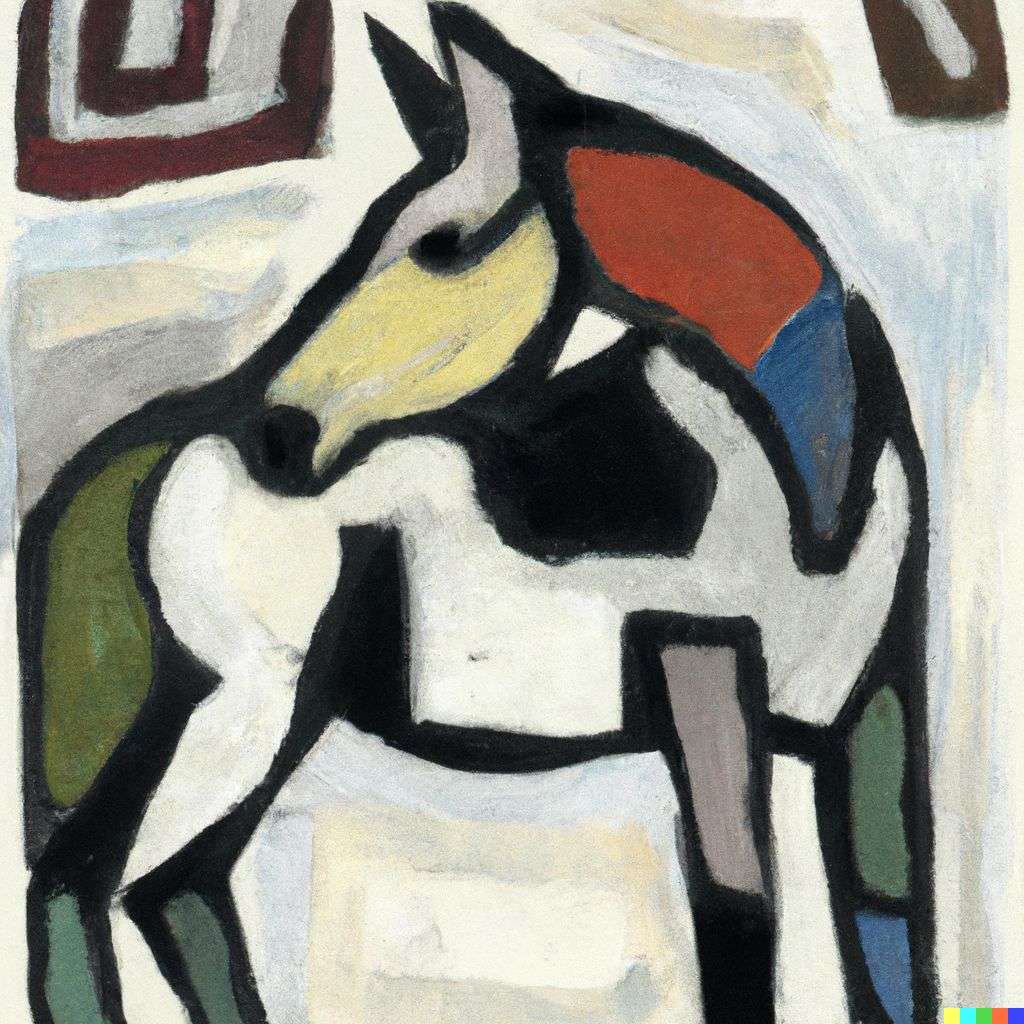 a horse, painting by Pablo Picasso